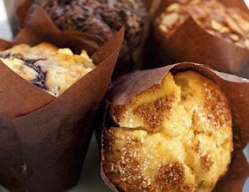 Four Different Types of Muffins